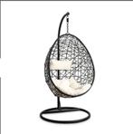 Hangstoel Swing met standaard - zwart - 140 bij 200, Ophalen, Zwart, Zo goed als nieuw, Riet of Rotan