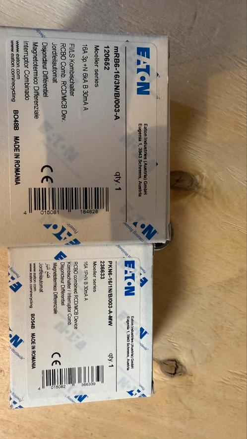 Eaton aardlekautomaten nieuw in doos, Doe-het-zelf en Verbouw, Elektra en Kabels, Nieuw, Schakelaar, Verzenden