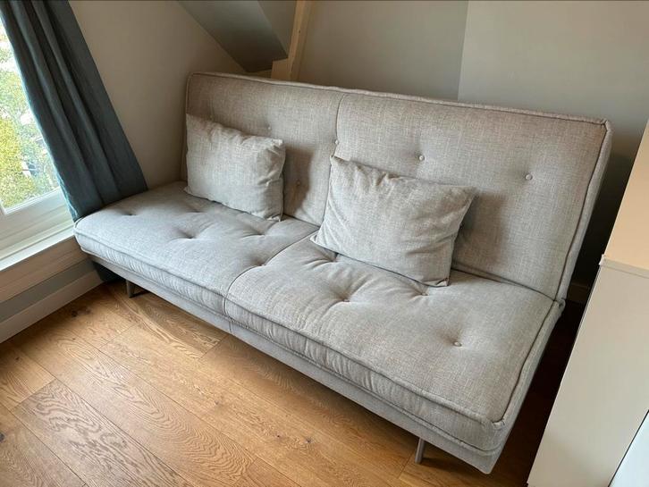 Ligne Roset Nomade Express, Huis en Inrichting, Slaapkamer | Slaapbanken, Zo goed als nieuw, 140 cm, 200 cm, Tweepersoons, Grijs