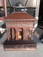 Houtsnijwerk Boeddha tempel vierkant 55 x 85 hardhout india, Ophalen, Gebruikt