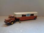 dinky berliet met paarden trailer, Dinky Toys, Gebruikt, Ophalen of Verzenden, Bus of Vrachtwagen