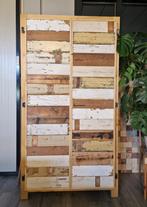 Piet Hein Eek 2-Deurs kast in sloophout, Sloophout, 100 tot 150 cm, Met hangruimte, Ophalen of Verzenden