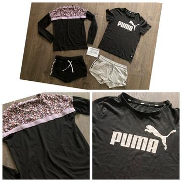 Kleding 146 - 158 puma shirt trui gym broekjes
 beschikbaar voor biedingen