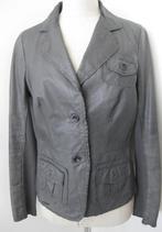 Sandwich Leren Jasje grijs maat 40 met tricot mouwdelen, Kleding | Dames, Jasjes, Kostuums en Pakken, Maat 38/40 (M), Ophalen of Verzenden