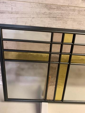 Glas-in-lood/aluminium Geometrisch Design Vintage Decoratie beschikbaar voor biedingen