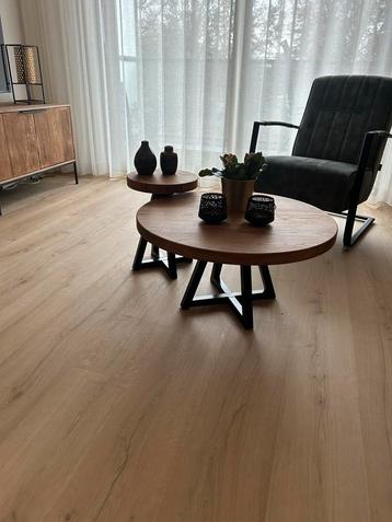 Ronde Eiken Salontafel Set - Beste Prijs/Kwaliteit beschikbaar voor biedingen