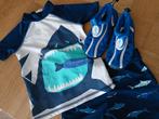 Uv shirtje, zwembroek haaien maat 98-104 waterschoenen mt 27, Maat 98, UV-zwemkleding, Jongen of Meisje, Ophalen of Verzenden