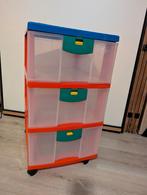 Vintage ladekast Keter memphiskleuren, Huis en Inrichting, Kasten | Ladekasten, Ophalen, Zo goed als nieuw, 3 of 4 laden, Minder dan 100 cm