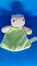 Frendz VenD knuffeldoek Poes, groen. 20 cm. T2, Tweedehands verkoop, Tweedehands verkoop, Gebruikt, Ophalen of Verzenden