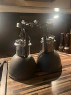 2 industriële lmpen grijs, Huis en Inrichting, Ophalen, Zo goed als nieuw, Minder dan 50 cm