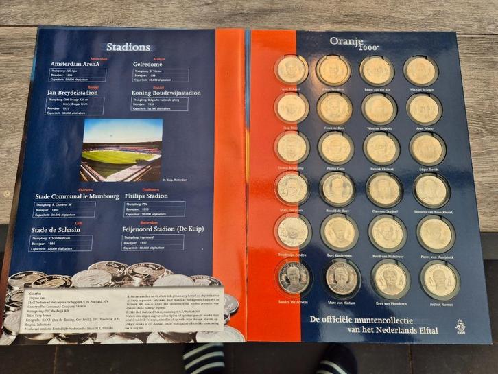 Officiele muntencollectie spelers Euro 2000, Verzamelen, Sportartikelen en Voetbal, Zo goed als nieuw, Spelerskaart, Buitenlandse clubs