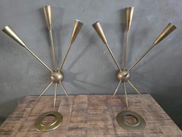 Vintage Mid-Century Modern Sputnik wandlampen, jaren 50 beschikbaar voor biedingen