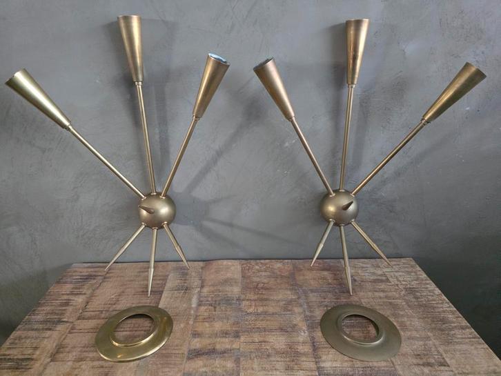 Vintage Mid-Century Modern Sputnik wandlampen, jaren 50, Huis en Inrichting, Lampen | Wandlampen, Ophalen of Verzenden