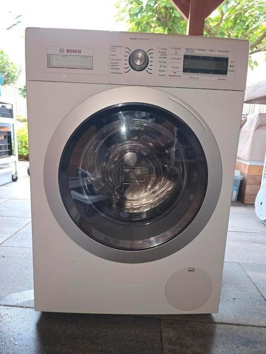 Bosch wasmachine (WAY32541NL/39) en droger (WTY87700NL/17), Witgoed en Apparatuur, Was-droogcombinaties, Gebruikt, 8 tot 10 kg
