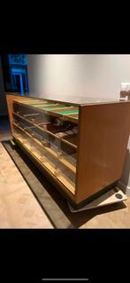 Vintage vitine kast toonbank, Huis en Inrichting, Kasten | Vitrinekasten, Ophalen, Gebruikt, Vintage, Glas