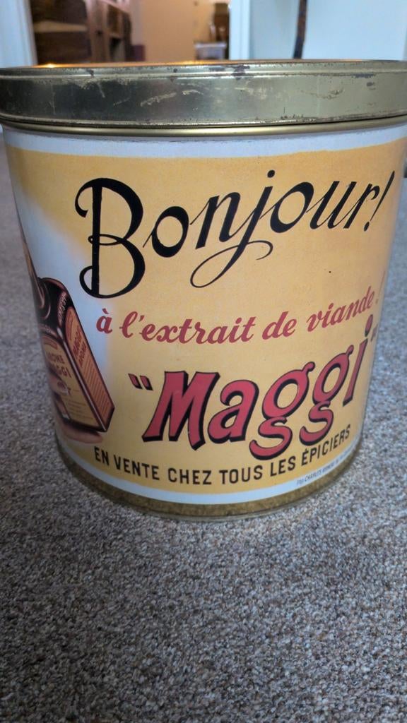 Vintage Maggi Blik, Verzamelen, Blikken, Zo goed als nieuw, Overige, Ophalen