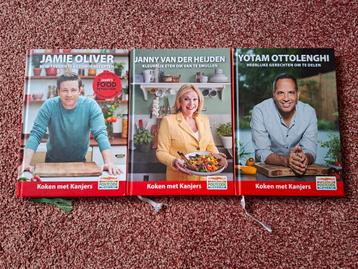 Koken met Kanjers - 3 Kookboeken Postcodeloterij beschikbaar voor biedingen