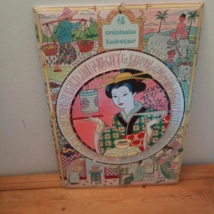 Vintage Blikken Oriëntaalse Kookwijzer/Kruidenwijzer, Antiek en Kunst, Curiosa en Brocante, Ophalen of Verzenden