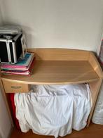 Klein eikenhouten bureau met lade, Huis en Inrichting, Bureaus, Ophalen, Gebruikt, Bureau