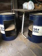 Nachttafel of bijzettafel, Huis en Inrichting, Ophalen, Gebruikt, Metaal of Aluminium, Minder dan 45 cm