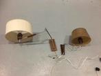 Vintage wandlampen jaren 70., Ophalen of Verzenden, Zo goed als nieuw, Hout