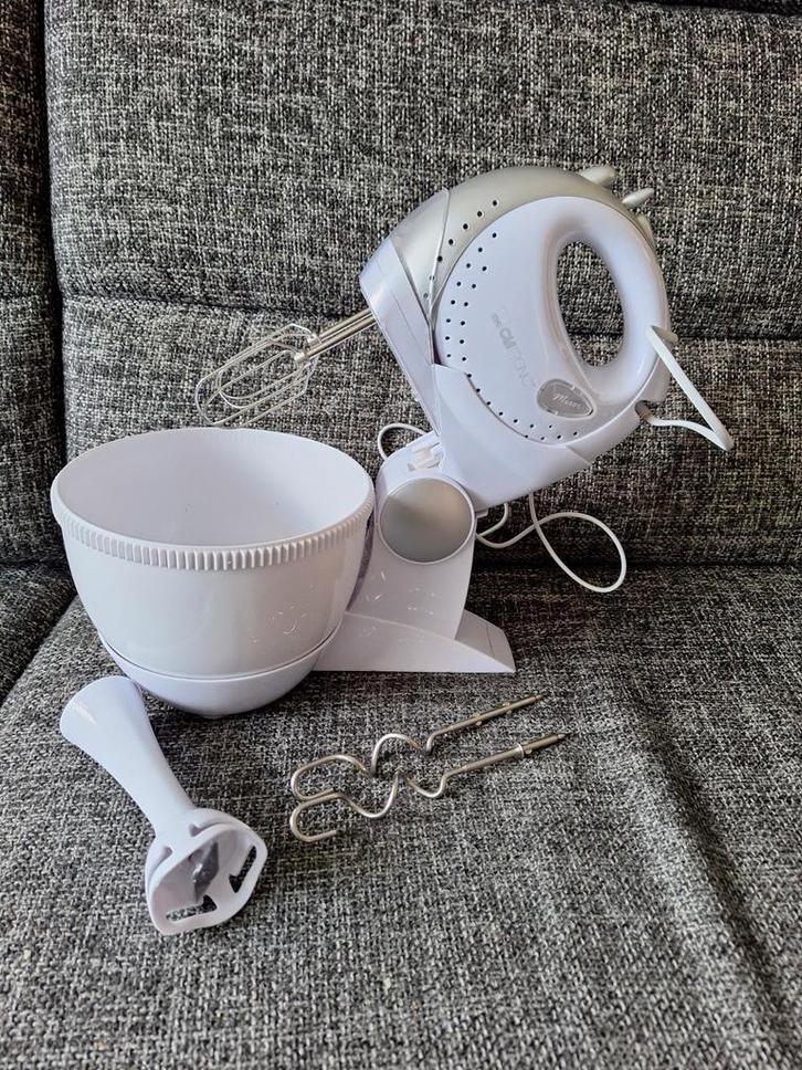 MIXER met beslagkom - Handmixer COMPLEET (zie foto’s), Witgoed en Apparatuur, Keukenmixers, Gebruikt, 2 tot 3 liter, 3 snelheden of meer