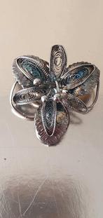 Oude vintage filigrain broche, Sieraden, Tassen en Uiterlijk, Broches, Ophalen of Verzenden, Gebruikt, Zilver, Overige materialen