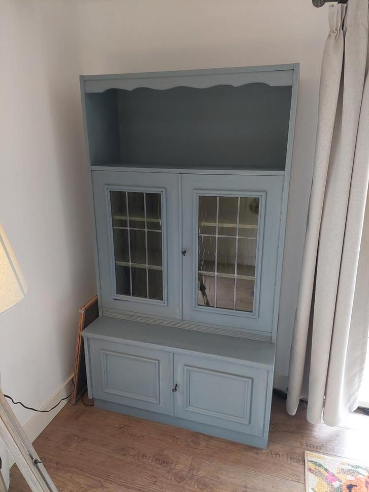 Buffetkast met glazen deuren, Huis en Inrichting, Kasten | Vitrinekasten, Gebruikt, 150 tot 200 cm, 50 tot 100 cm, Met deur(en)