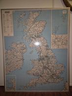 Lijst met landkaart Groot Brittannië/Engeland, Boeken, Atlassen en Landkaarten, Ophalen of Verzenden, Zo goed als nieuw, 1800 tot 2000