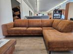 Hoekbank - Cognac - Microvezel, Ophalen of Verzenden, Home Friesland, Info@homefriesland.nl, Kelvinstraat 6 8912BA