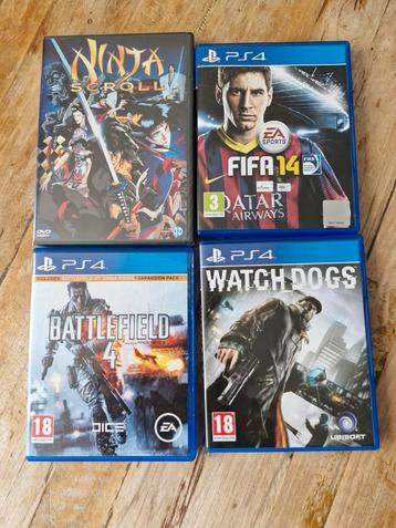 Playstation 4 spellen beschikbaar voor biedingen