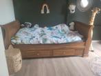 Vintage kajuit eenpersoons bed incl matras en bedbodem, Huis en Inrichting, Slaapkamer | Bedden, 90 cm, Gebruikt, Eenpersoons