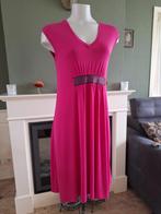 Eroke fuchsia roze jurk IT 42 NL 38 gratis verzenden, Maat 38/40 (M), Verzenden, Zo goed als nieuw, Knielengte