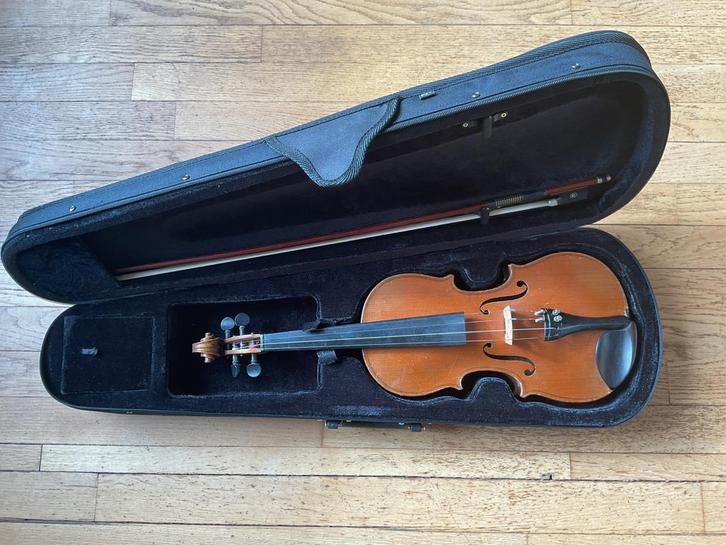 Mooie 3/4 Viool met Koffer en goede strijkstok, Muziek en Instrumenten, Strijkinstrumenten | Violen en Altviolen, Gebruikt, Viool