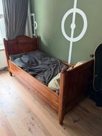Prachtig handgemaakt antiek bed 100 jaar oud 180 x 90 cm, 85 tot 100 cm, Gebruikt, 160 tot 180 cm, Ophalen