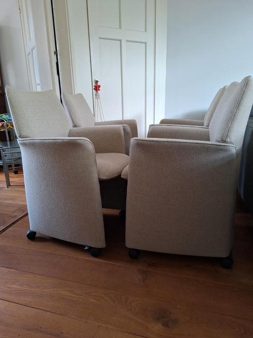 Leolux tamarinde set stoel 4x, Huis en Inrichting, Stoelen, Zo goed als nieuw, Vier, Stof, Ophalen