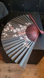 Handbeschilderde waaier - Bloesem motief, Huis en Inrichting, Ophalen of Verzenden