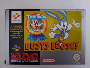 Tiny Toon Adventures Buster Busts Loose! (SNES Super NES)CIB beschikbaar voor biedingen