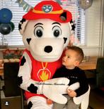 Marshall Paw Patrol mascotte met de leukste acteur!, Ophalen, Zo goed als nieuw, Verjaardag
