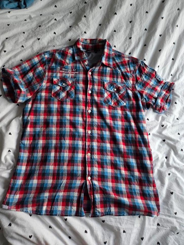 Geruite Nielsson overhemd, maat XL, in perfecte staat!, Kleding | Heren, Overhemden, Zo goed als nieuw, Halswijdte 43/44 (XL)