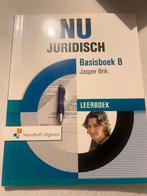 NU Juridisch Basisboek B - 1e druk, Ophalen of Verzenden, Gamma, Zo goed als nieuw, MBO