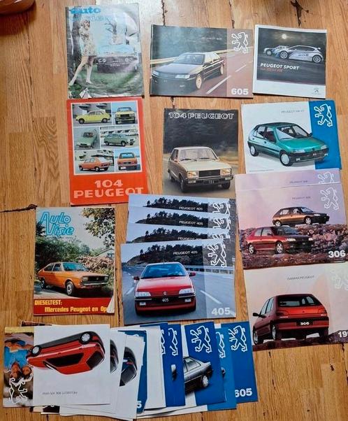 Peugeot Reclameboekjes (104, 306, 405, 605) & Autovisie, Boeken, Auto's | Folders en Tijdschriften, Gelezen, Peugeot, Ophalen of Verzenden