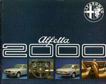 Alfa Romeo Alfetta 2000 brochure (A1214) beschikbaar voor biedingen