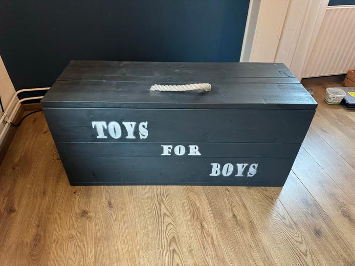 Steigerhouten Speelgoedkist - Stoer & Handgemaakt, Kinderen en Baby's, Kinderkamer | Commodes en Kasten, Gebruikt, Kast, Minder dan 90 cm