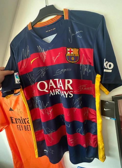 Gesigneerd shirt FC Barcelona 2015-2016, Verzamelen, Sportartikelen en Voetbal, Zo goed als nieuw, Shirt, Buitenlandse clubs, Verzenden