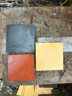 100 Originele Winckelmans Tegeltjes 10x10 | Rood/geel/zwart, Doe-het-zelf en Verbouw, Tegels, Ophalen, Gebruikt, Keramiek, Minder dan 20 cm