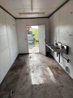 Verplaatsbare kantoorunit met wastafel 6x2,5 schaftunit, Zakelijke goederen, Machines en Bouw | Keten en Containers, Ophalen