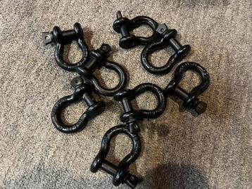 8x harp sluiting 1 ton zwart beschikbaar voor biedingen