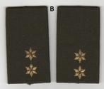 Set rangen epauletten Eerste Luitenant (B), Ophalen of Verzenden, Landmacht, Nederland, Embleem of Badge