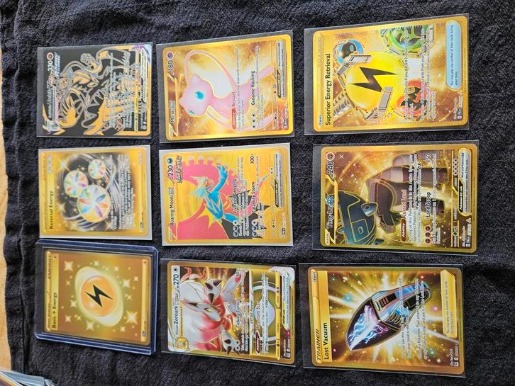 Gold pokemon kaarten, Hobby en Vrije tijd, Verzamelkaartspellen | Pokémon, Zo goed als nieuw, Meerdere kaarten, Ophalen of Verzenden
